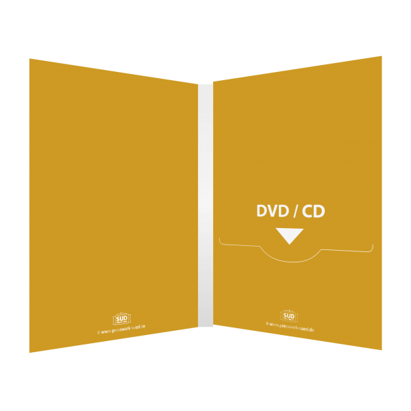 DVD Digifile 4-seitig | 1 Schlitz (rechts) für DVD oder CD